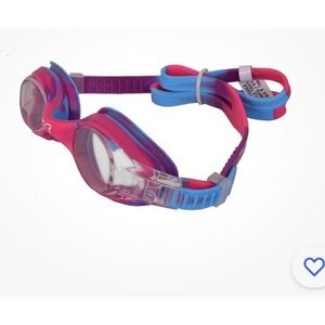 SWIM GOGGLES POOL TYR SWIMPLE TIE DYE BLUE PINK GOGGLES KIDS AGES 3 PLUS BxPP